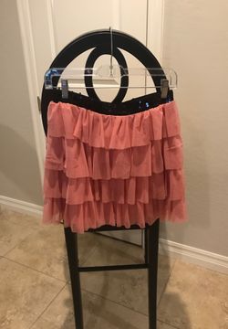 Ruffled Pink Skirt Size Medium