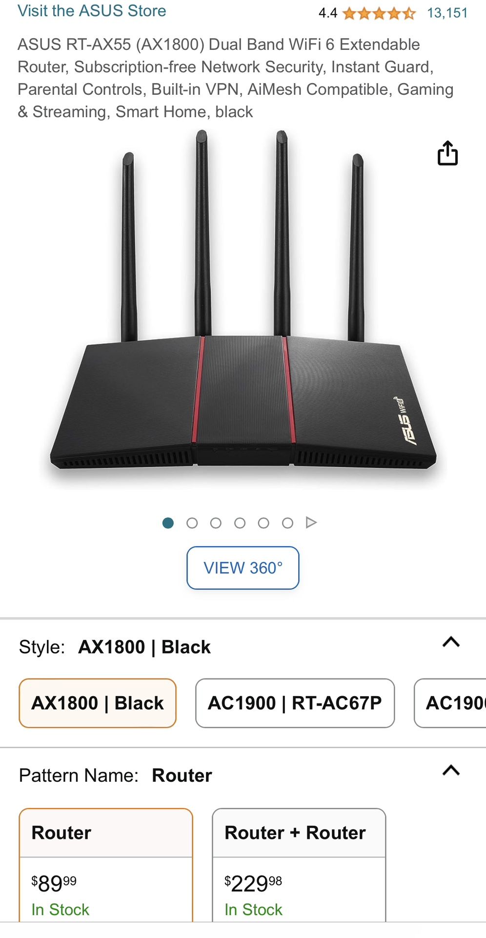 ASUS Dual Band Wi-Fi Router