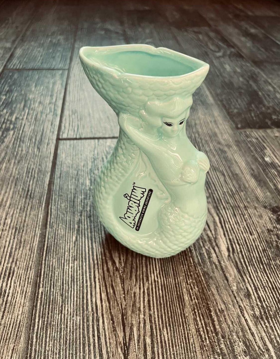 Ceramic Mermaid Drinking Glass