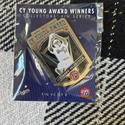 Dodgers CY Young Pin 2015