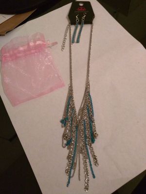 Brand New Earrings For In Buckeye Az Offerup Beautiful Silver Blue Necklace For In Buckeye Az