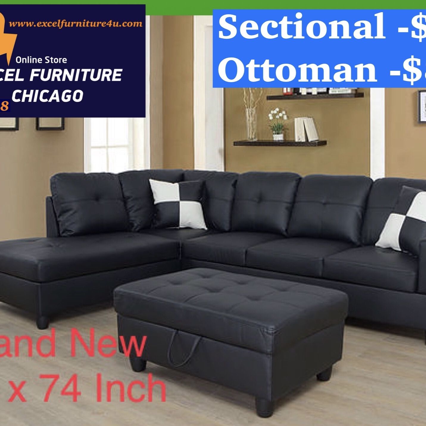 Brand New Sectional Sofa Couch 