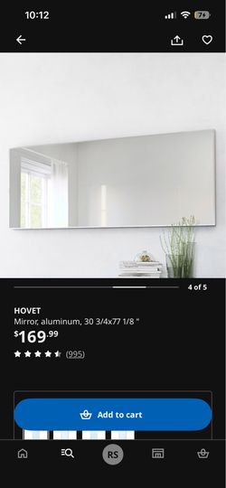 Mirror with aluminum frame IKEA