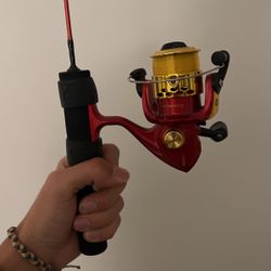 Mini Red Fishing rod 