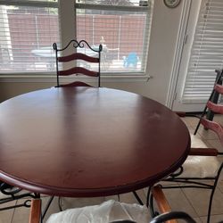 Iron Wood Dinning Table
