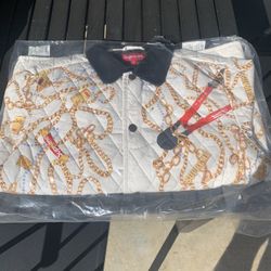 Supreme Chains Quilted Jacket, M