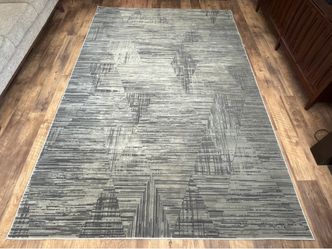 6x9 Gray Patterned Rug