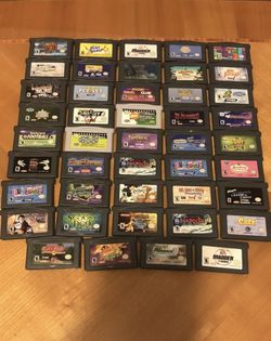 38 NINTENDO GAMEBOY ADVANCED GAMES LOT