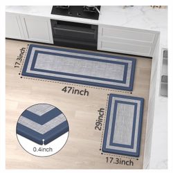 Kitchen Mat,LuxStep Kitchen Mats [2 PCS] Cushioned Kitchen Rugs Anti-Fatigue Floor Comfort Mat,Non-Slip Standing Desk Mat,Waterproof Kitchen Rug Set f