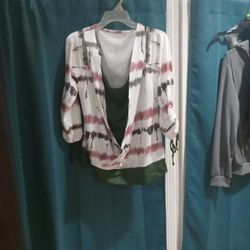 Open Shoulder 2 Layer Shirt