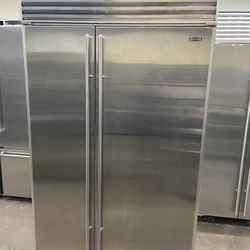 Sub Zero 48” Stainless Steel Side By Side Built In Refrigerator 