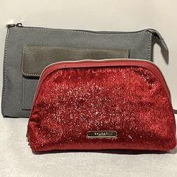 BVLGARI 2-Piece Makeup Bag & Toiletry Case Women’s Men’s New