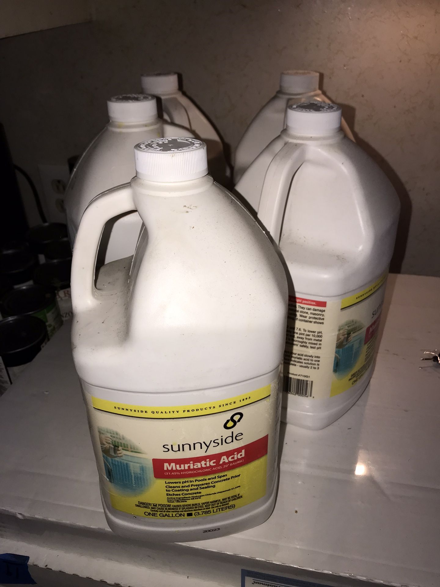 Sunny side Muriatic  acid 5 Gallons