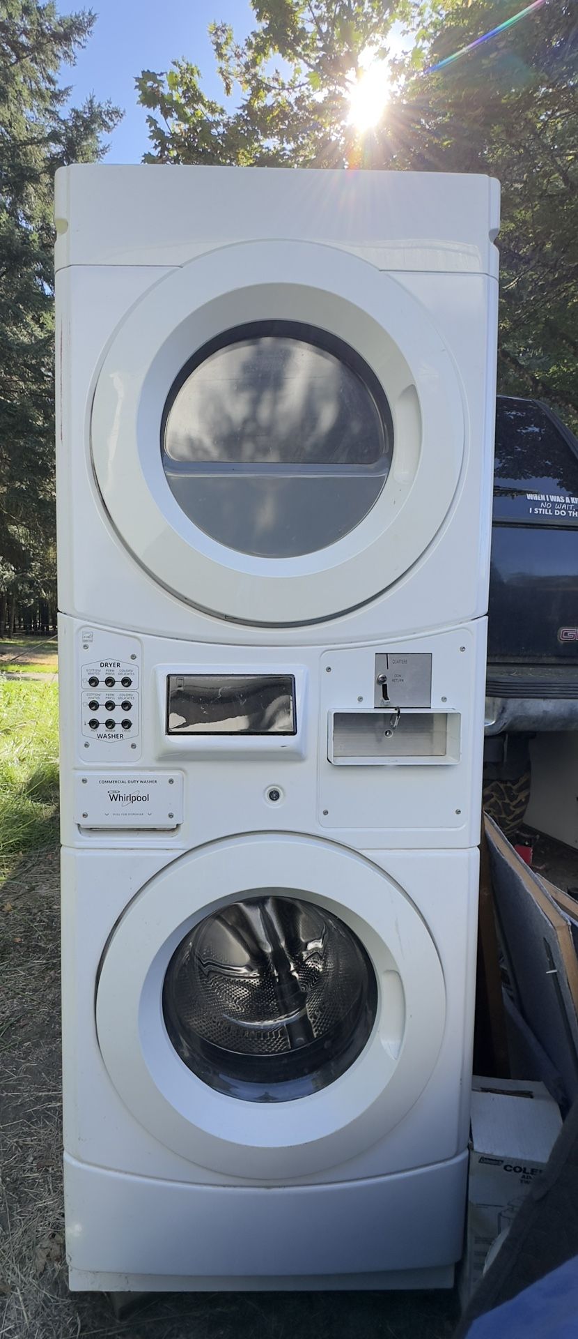 Whirlpool Stacked Washer And Dryer - Commercial Grade