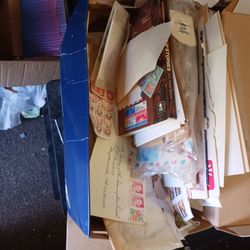 Boxes Of Old Stamps