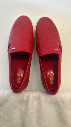 Michael Kors Red Slip On Shoes