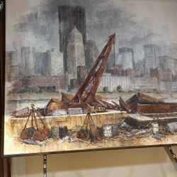 Allegheny River Bank By Cynthia Cooley