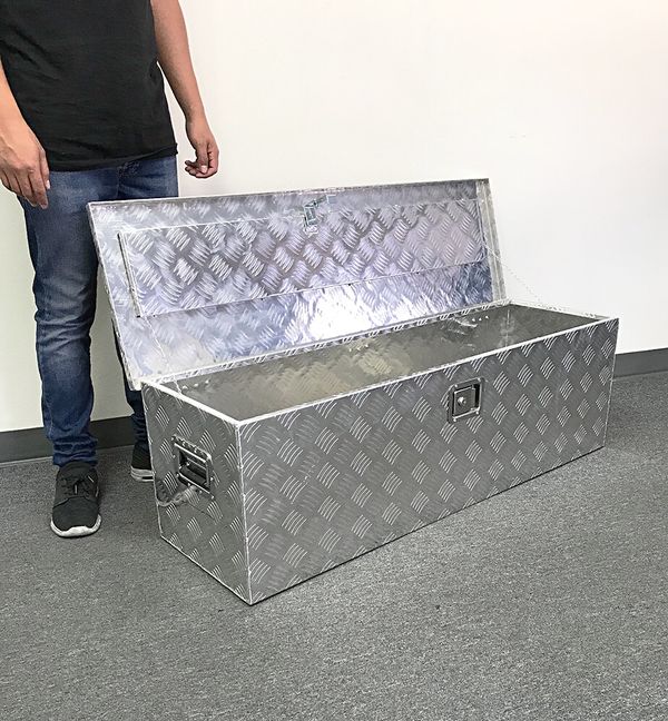 New $110 Large 49†Aluminum Truck Pickup Tool Storage Box with Lock and