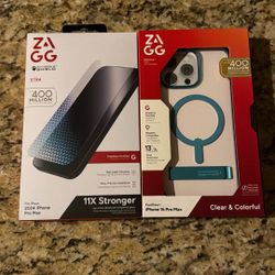 iPhone 16 Pro Max Zagg Case And Screen Protector 