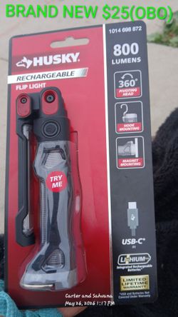 HUSKY RECHARGEABLE FLIP LIGHT