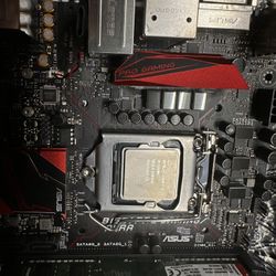 Asus Itx Mobo With 6600k And Ram Working Great 
