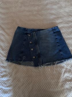 Blue Jean Mini Skirt