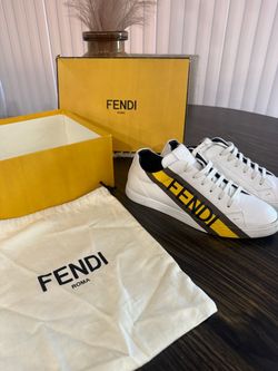 Fendi Roma Low Top Leather Sneakers