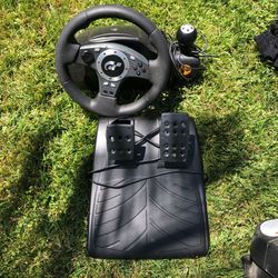 Logitech Steering Wheel And Pedals