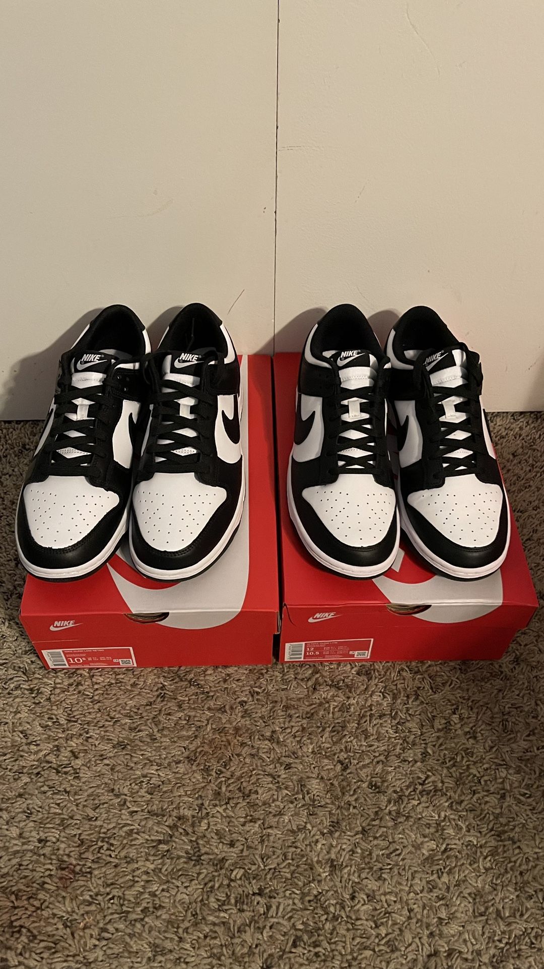 Nike Panda Dunk Size 10.5 Authentic 