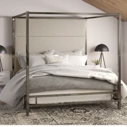 NEW SILVER CANOPY BED✨