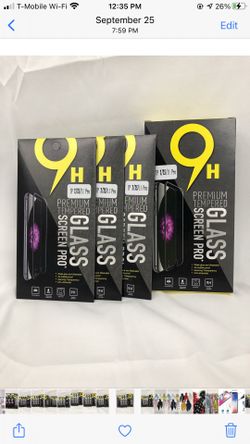 3pcs iphone X/XS/11 Pro tempered glass screen protector