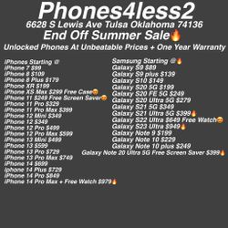 Unlocked phones At Unbeatable prices + one Year Warranty 🔥🔥 $49 Down Easy Payments 