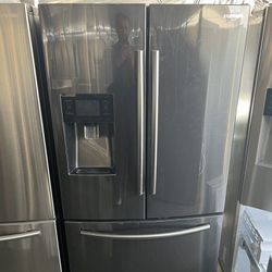 Samsung Dark Stainless Steel French Door Fridge We Deliver And Install👨🏻‍🔧🚚