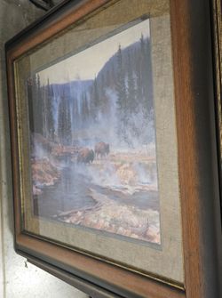 Large framed paintings