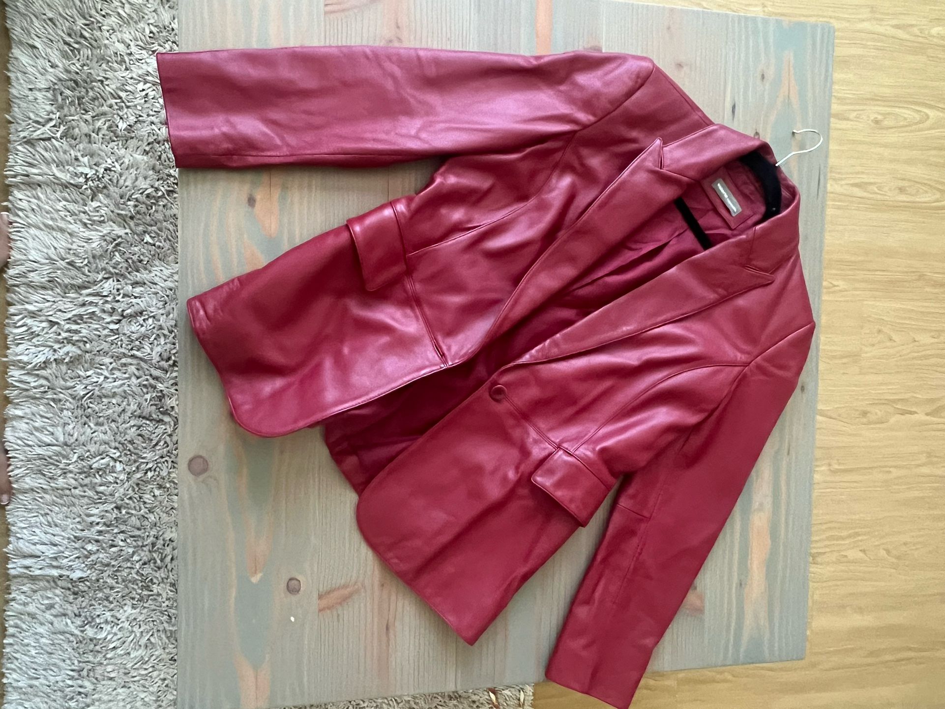 Red Leather jacket -Valerie Separates