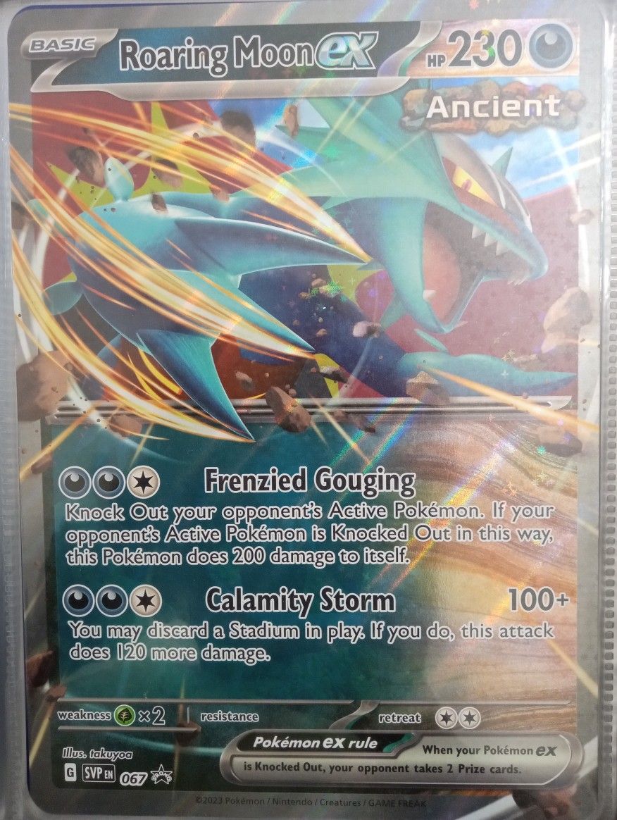 Roaring Moon Ex Jumbo Card Black Star Promo 