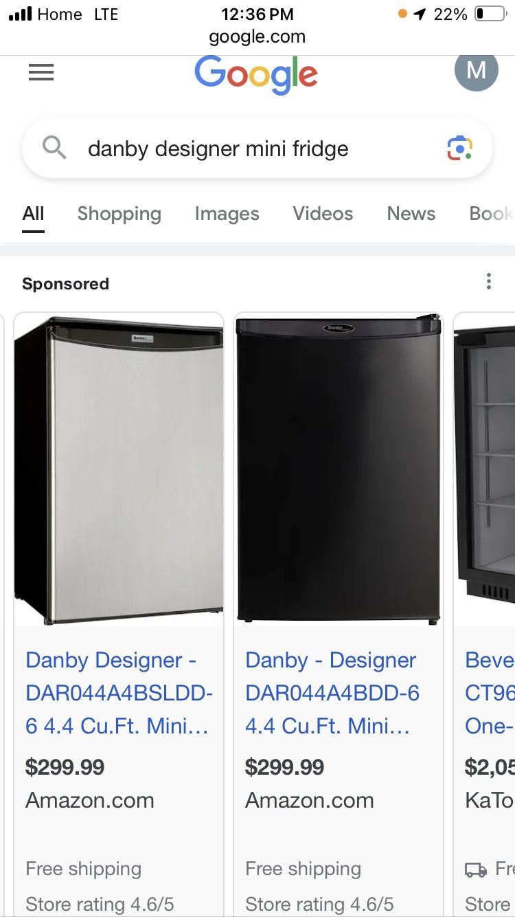 New Dansby Designer Mini Fridge