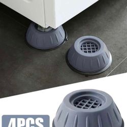 4x Washing Machine Foot Pads Anti Vibration Anti-Slip Rubber Feet Base Mat