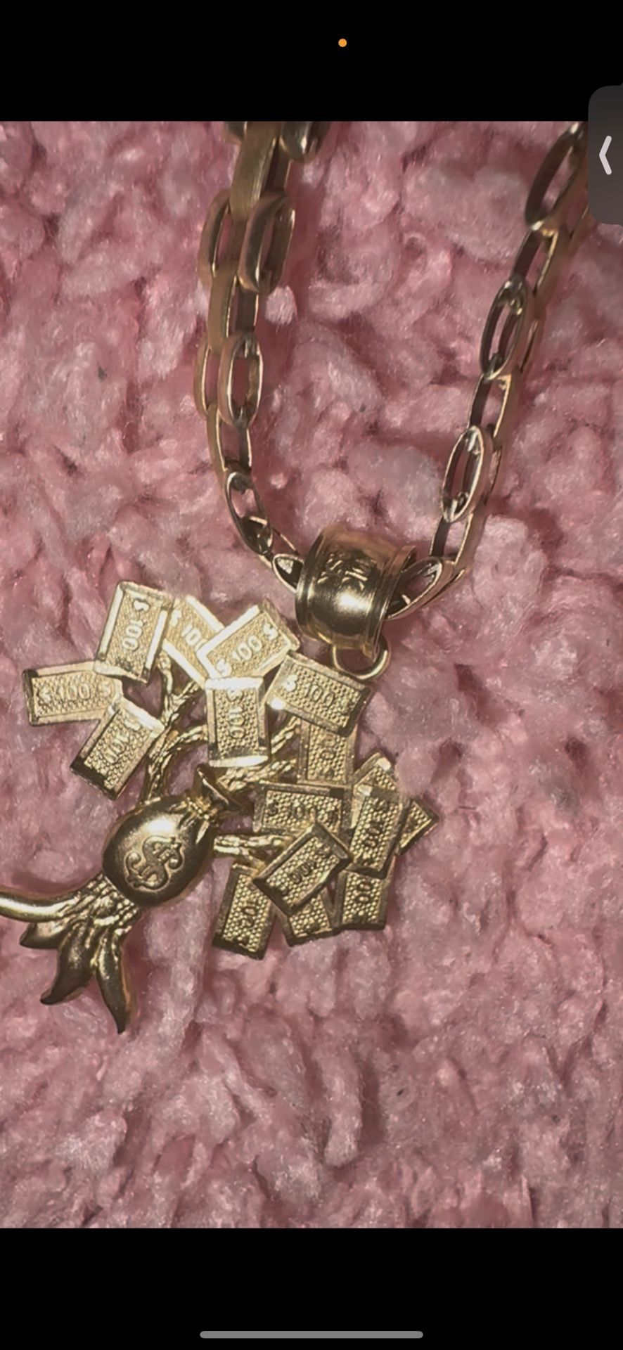 18” Rolex Chain & $ Tree Pendant