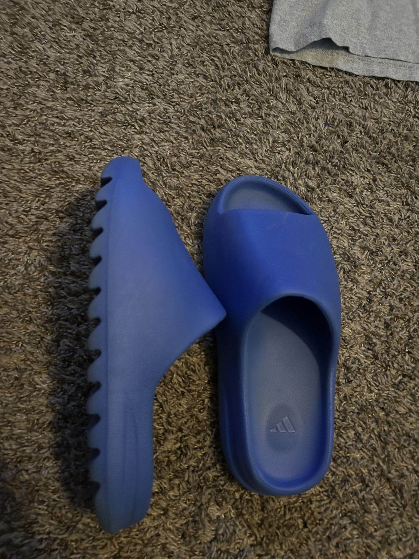 Blue Yeezy Slides