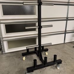Force USA Bumper Plate and Barbell Storage Tree