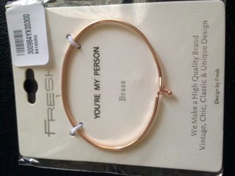 Beautiful rose gold bracelet "you are my person"