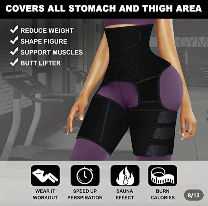 Slim Fit 3 In One Waist And Thigh Trainer $29.95 Adjustable Fat Burner