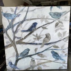 Canvas Bird Print New