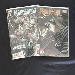Marvel Comics Moonknight #1 And #1 Flag Variant