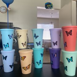 Butterfly Acrylic Tumblers