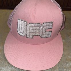 UFC Logo Pink Mesh Adjustable Hat