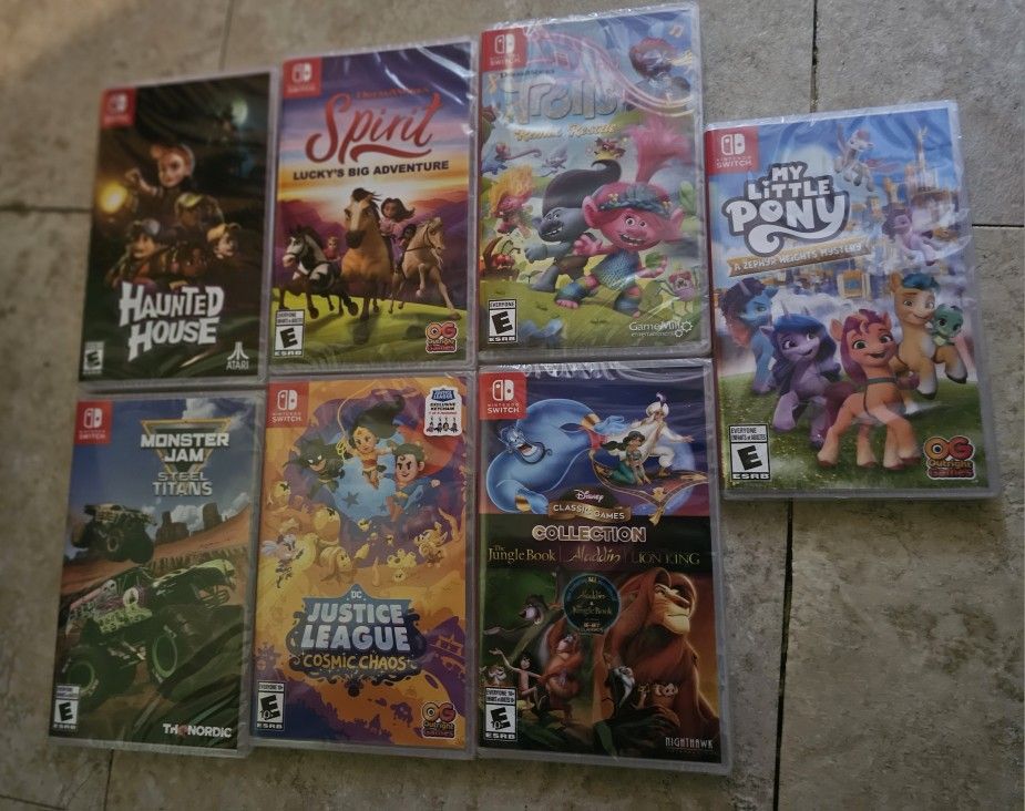 Nintendo Switch Kids E RATED game Lot