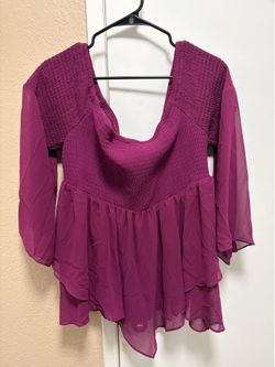 Torrid top. 2X 18-20. Purple.
