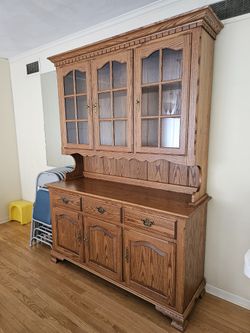 Amish Built Oak Hutch / Side Board